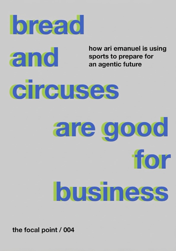 Bread and Circuses Are Good For Business